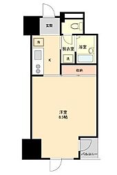 ドゥーエ榴岡 1Kの間取図画像