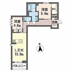 間取図画像 2LDK