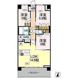 間取図画像 3LDK