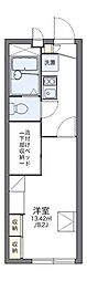 レオパレスヴィラージュ 1Kの間取図画像