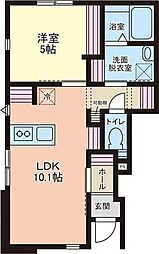 il mio campo 1LDKの間取図画像