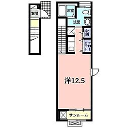 カーサ・コローナ ワンルームの間取図画像