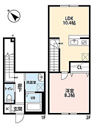 メゾンドプルーン北山 1LDKの間取図画像