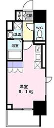 渡幸ベルメゾン五橋 ワンルームの間取図画像