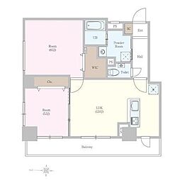 間取図画像 2LDK