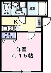 メゾン・ド・ラヴィエンヌ 1Kの間取図画像