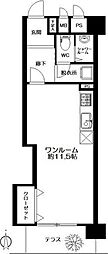 ダイアパレス北六番丁 ワンルームの間取図画像
