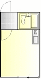メルセデスハイム 103 1階ワンルームの間取り