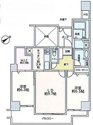 間取図画像 2LDK