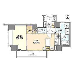 東京メトロ半蔵門線 半蔵門駅 徒歩4分の賃貸マンション 2階1LDKの間取り