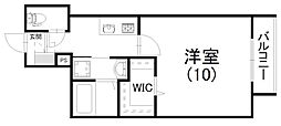 ロイヤルシティ浜松 1Kの間取図画像