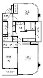 Juno 2LDKの間取図画像