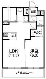 プレジオ 1LDKの間取図画像