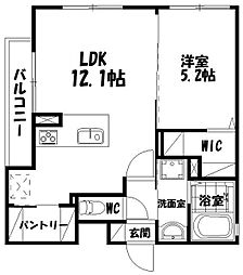 アールステージ 1LDKの間取図画像