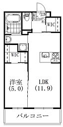 リライフ楊子 1LDKの間取図画像