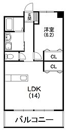 間取図画像 1LDK