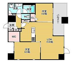 URBANEX高槻芥川 2LDKの間取図画像