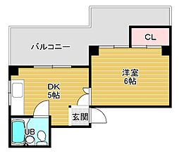 ハイツスカイシックス 5階/-