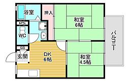 目方ハイツ 2階/-