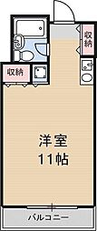 ガーデン弁天町 ワンルームの間取図画像
