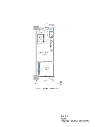 グランセジュール大国町 1LDKの間取図画像