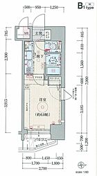 エステムコート難波センチュリオ 1Kの間取図画像