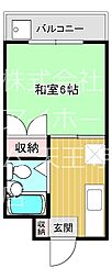 セントポリス山坂 ワンルームの間取図画像