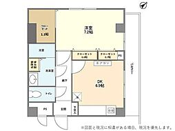 エイペックス上池台 1DKの間取図画像