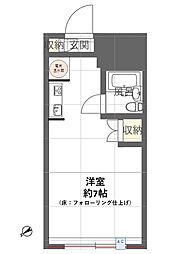 山王アーバンライフ ワンルームの間取図画像