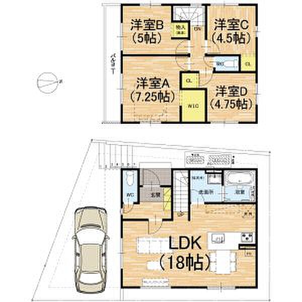 間取りを拡大表示
