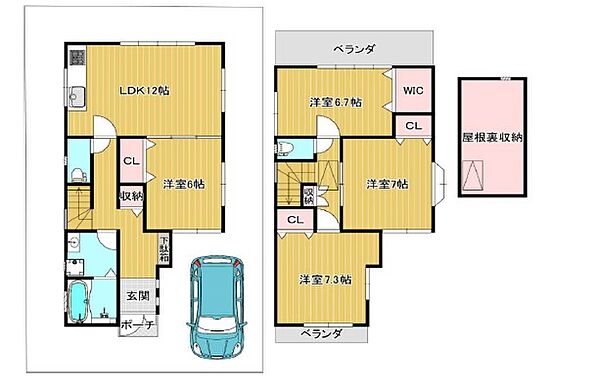 間取りを拡大表示