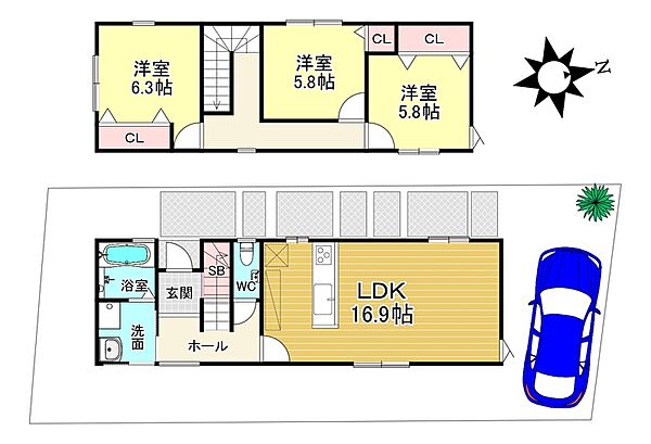 間取りを拡大表示