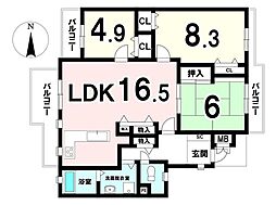 間取図画像 3LDK