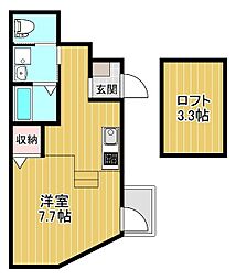 あんしん+日置荘西町 ワンルームの間取図画像