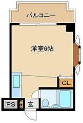 パウゼ河内長野駅前 1Kの間取図画像
