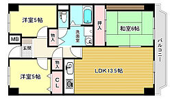 プレスト・コート壱番館 3LDKの間取図画像