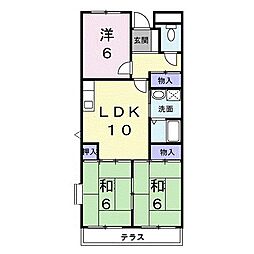 ヴィルフォーレミチハタ 3LDKの間取図画像