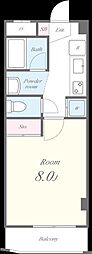ソフィアコート 1Kの間取図画像