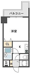 レジデンス川原 1Kの間取図画像