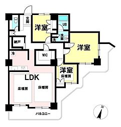 スカイフロントタワー川口 3LDKの間取図画像