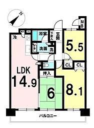 間取図画像 2SLDK