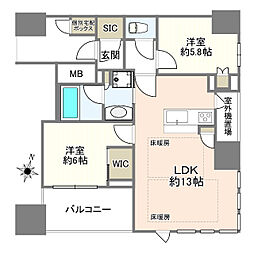 間取図画像 2LDK