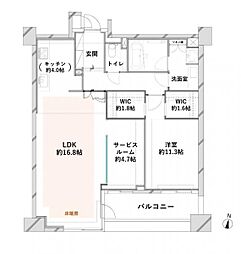 間取図画像 1SLDK