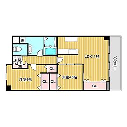 間取図画像 2LDK