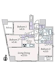 間取図画像 3LDK