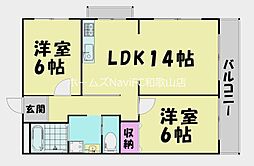 センチュリーハイツ和歌浦 2LDKの間取図画像