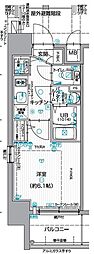 エスリード新大阪グランゲートSOUTH 1Kの間取図画像
