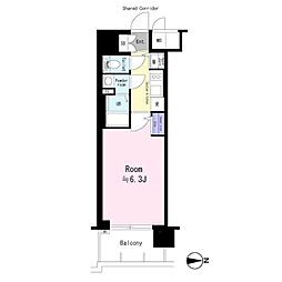 エスリード京都吉祥院 ヴィーナ 1Kの間取図画像
