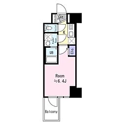 エスリード神戸三宮ヒルズ 1Kの間取図画像