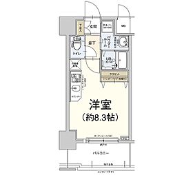 エスリード弁天町南 ワンルームの間取図画像